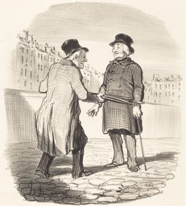 Pidätän sinut, huono aihe... tekijältä Honoré Daumier