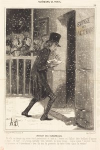 Théâtre des Funambulesin näyttelijä tekijältä Honoré Daumier