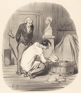Taiteilija - Siinä se!... tekijältä Honoré Daumier