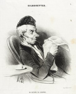 Sanomalehden lukeminen tekijältä Honoré Daumier