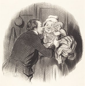Vierailu sairaanhoitajan luona tekijältä Honoré Daumier