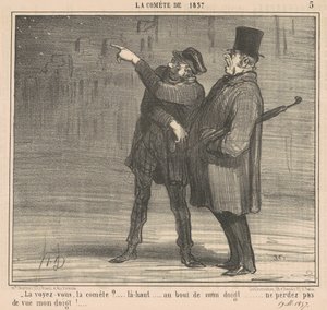 Näetkö komeetan? ... Siellä ... tekijältä Honoré Daumier