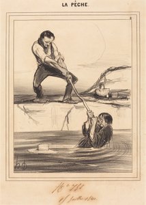 Pieni barbeeli vetää... tekijältä Honoré Daumier
