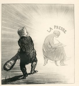 Le Charivari, Satiirinen mustavalkoisessa tekijältä Honoré Daumier