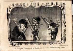 Le Charivari, Satiirinen mustavalkoisessa tekijältä Honoré Daumier