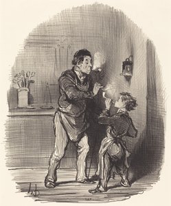 Filosofi-räsykerääjä tekijältä Honoré Daumier