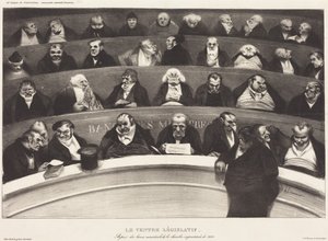Lainsäädännöllinen vatsa tekijältä Honoré Daumier