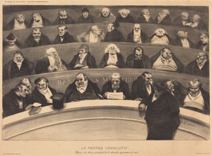 Lainsäädännöllinen vatsa tekijältä Honoré Daumier
