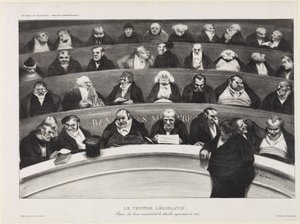 Lainsäädännöllinen vatsa tekijältä Honoré Daumier
