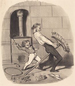Ratsastustunti, lukio tekijältä Honoré Daumier