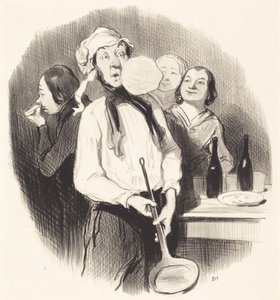 Pannukakkuja tekijältä Honoré Daumier