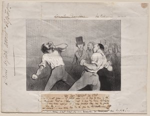 Oppitunti ymmärtämisestä vuonna 1843 tekijältä Honoré Daumier