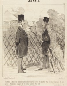 Rouva Cabassol on kävelyllä... tekijältä Honoré Daumier