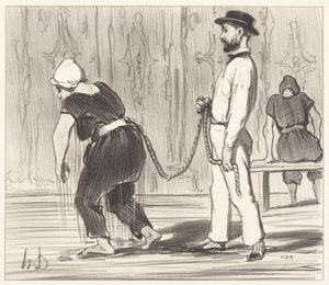 Madame Rabourdeaulla on ensimmäinen oppitunti tekijältä Honoré Daumier