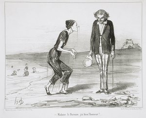 Rouva paronitar, minulla on todellakin kunnia! tekijältä Honoré Daumier