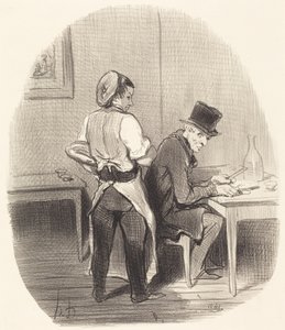 Mutta herra, vakuutan teille, että se on... vasikanlihaa!... tekijältä Honoré Daumier