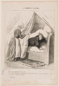 Herra, se on kolmen centimen kirje... tekijältä Honoré Daumier