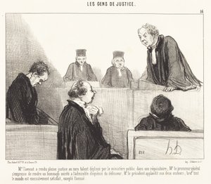 Herra Lakimies on tehnyt täyden oikeuden... tekijältä Honoré Daumier