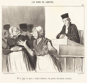 Herra rauhantuomari on tehnyt päätöksensä... tekijältä Honoré Daumier