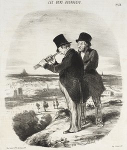 Onpa siinä kaunis näköala, todellakin kaunis näköala! tekijältä Honoré Daumier