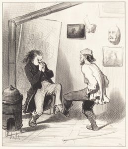 Kun poltimme hänen viimeisen telineensä! tekijältä Honoré Daumier