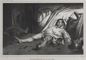 Rue Transnonain, 15. huhtikuuta 1834 tekijältä Honoré Daumier