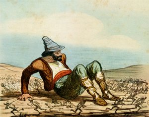 "Italian herääminen" tekijältä Honoré Daumier
