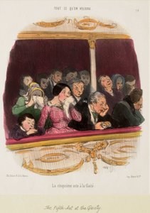 Viides näytös Gaité-teatterissa tekijältä Honoré Daumier