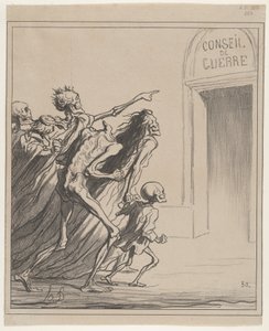 Todistajat - Sotaneuvosto tekijältä Honoré Daumier