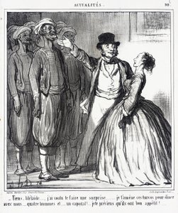 Katso, Adélaïde... halusin yllättää sinut... tekijältä Honoré Daumier
