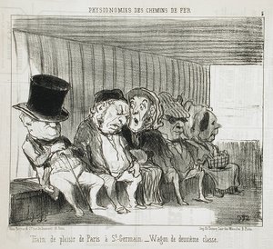 Huvijuna Pariisista St-Germainiin... tekijältä Honoré Daumier