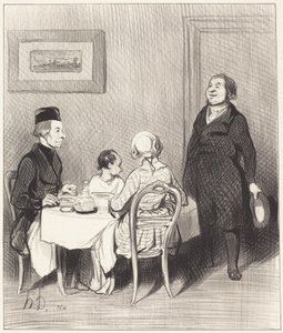 Ystävä on krokotiili... tekijältä Honoré Daumier