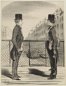 "Mies tukalassa tilanteessa" tekijältä Honoré Daumier