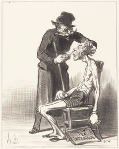 Epäonninen painija tekijältä Honoré Daumier
