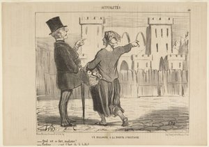 Vuoropuhelu Pointe Saint-Eustachessa tekijältä Honoré Daumier