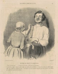 Juhlapäivä ja henkselit tekijältä Honoré Daumier
