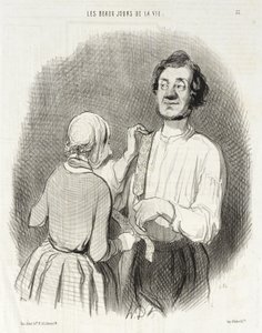 Juhlapäivä ja olkaimet. tekijältä Honoré Daumier
