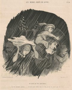 Ilta kansallisena juhlapäivänä tekijältä Honoré Daumier