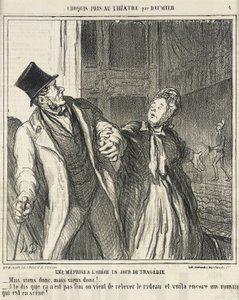 Väärinkäsitys Odéonissa... tekijältä Honoré Daumier