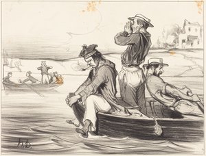 Kohtaaminen ulapalla tekijältä Honoré Daumier