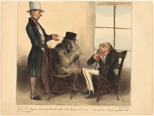 Katsokaa, herra Mayeux, tuota eläintä... tekijältä Honoré Daumier