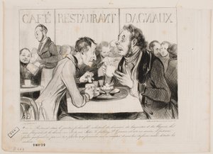 Katsos, Bertrand, tässä teollisuusmiesten muodikkaassa kaupunginosassa... tekijältä Honoré Daumier
