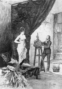 Georges Cainin (1856-1919) kuvitus Betten serkkulle, Honore de Balzacin (1799-1850) romaani moniosaisesta kokoelmasta Human Comedy, julkaistu vuonna 1900, Pariisi tekijältä Honore de Balzac