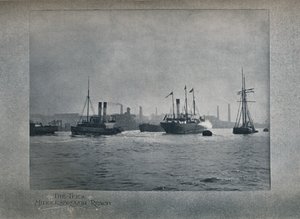The Tees, Middlesbrough Reach, 1919 tekijältä Hood and Co. Ltd
