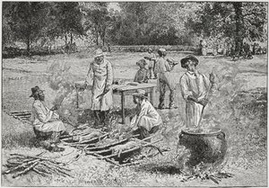 A Southern Barbecue, kuvitus Harper