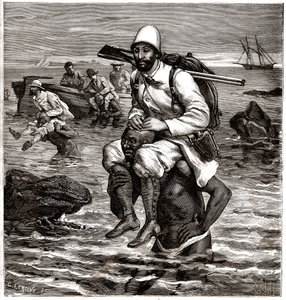 Louis Boussenard saapuu Tangeriin lentokoneen kyydissä... tekijältä Horace Castelli