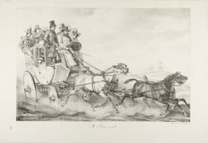 Stagecoach tekijältä Emile Jean Horace Vernet