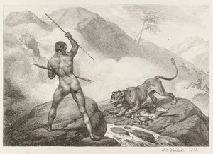 African Hunter African Hunter, 1818. tekijältä Emile Jean Horace Vernet