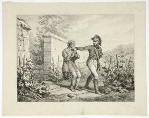 Salametsästäjän pidätys tekijältä Emile Jean Horace Vernet