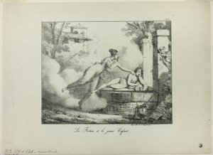 Onni ja nuori lapsi tekijältä Emile Jean Horace Vernet